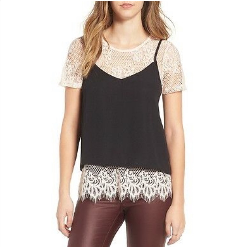Socialite Lace Tee and Camisole